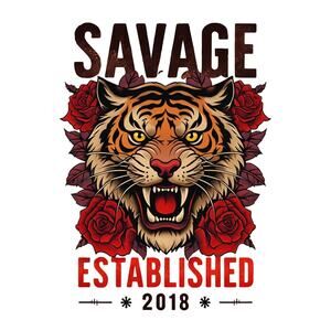 Wall Art Print - Savage Tiger Image - Decor- Work Bedroom Office Brand New 2018